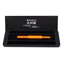 Monteverde Axis Fountain Pen - Matte Orange, Broad Nib, in packaging