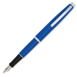 Monteverde Dakota Fountain Pen - Air Force Blue, Broad Nib, uncapped (image may show a different size nib)