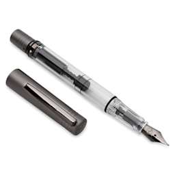 Monteverde MP1 Fountain Pen - Coal Grey, Medium Nib with cap (image my show different size nib)