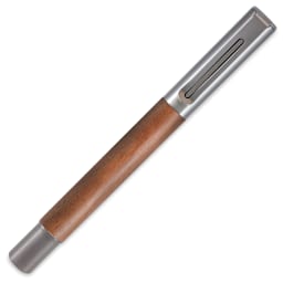 Monteverde Ritma Fountain Pen - Walnut, Broad Nib, capped