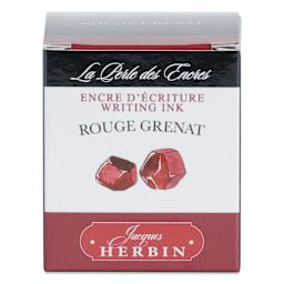 Herbin La Perle des Encres The Jewel of Inks Fountain Pen Ink - Rouge Grenat (Garnet Red), 30 ml, front of packaging