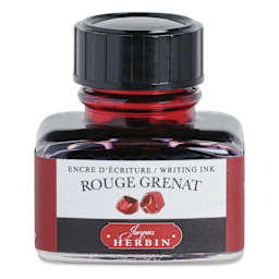 Herbin La Perle des Encres The Jewel of Inks Fountain Pen Ink - Rouge Grenat (Garnet Red), 30 ml