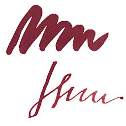Herbin La Perle des Encres The Jewel of Inks Fountain Pen Ink - Rouge Grenat (Garnet Red) swatch