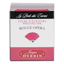Herbin La Perle des Encres The Jewel of Inks Fountain Pen Ink - Rouge Opera (Opera Red), 30 ml, front of packaging