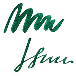 Herbin La Perle des Encres The Jewel of Inks Fountain Pen Ink - Vert Forét (Forest Green) swatch