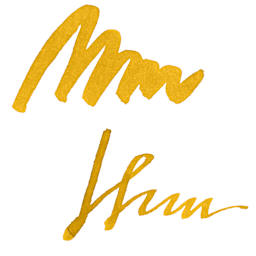 Herbin La Perle des Encres The Jewel of Inks Fountain Pen Ink - Ambre de Birmanie (Burmese Amber) swatch