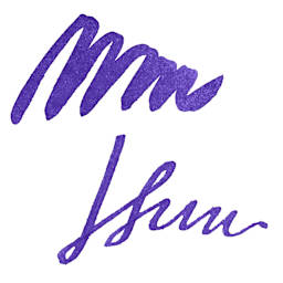 Herbin La Perle des Encres The Jewel of Inks Fountain Pen Ink - Violette Pensée (Pansy Violet) swatch