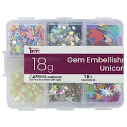 Cousin DIY Gem Embellishment Pack - Unicorn, 18 g - front of packaging