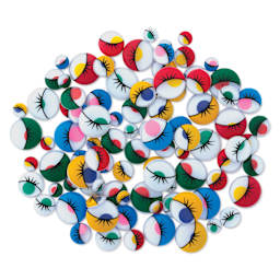 Creative Arts by Charles Leonard Painted Wiggle Eyes - Pkg of 100