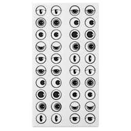 Creative Arts by Charles Leonard Wiggle Eye Stickers - Pkg of 1000, Black, 1/2" single sheet