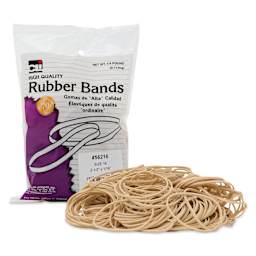 Charles Leonard High Quality Rubber Bands - Size 16, 1/4 lb Bag with contents