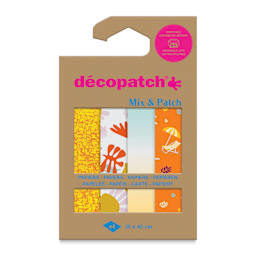 Decopatch Mix & Patch Paper Assortment - Set of 4, Good Glow, 30 cm x 40 cm front of packaging