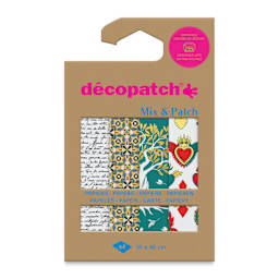 Decopatch Mix & Patch Paper Assortment - Set of 4, Spirituality, 30 cm x 40 cm front of packaging