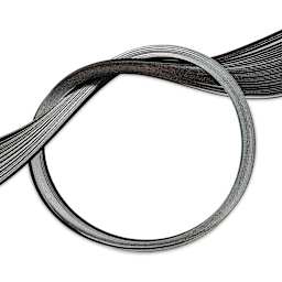 Quilled Creations Metallic Edge Gilded Quilling Paper - Pkg of 30, Silver Edge, Black, 1/8"
