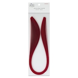 Quilled Creations Premium Quilling Paper - Pkg of 50, Crimson, 1/8" front of packaging