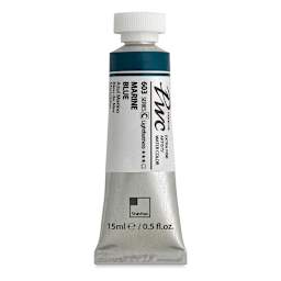 PWC Extra Fine Professional Watercolor - Marine Blue, 15 ml, Tube