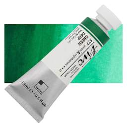 PWC Extra Fine Professional Watercolor - Green Deep, 15 ml, Tube