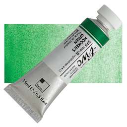 PWC Extra Fine Professional Watercolor - Hooker's Green, 15 ml, Tube and swatch