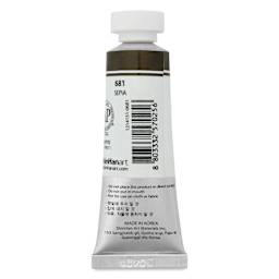 PWC Extra Fine Professional Watercolor - Sepia, 15 ml, Tube back