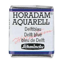 Schmincke Horadam Aquarell Watercolor - Delft Blue, Half Pan