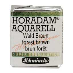 Schmincke Horadam Aquarell Artist Watercolor - Forest Brown, Supergranulation, Half Pan