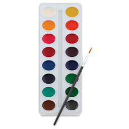 Blick Essentials Watercolor Pan Set of 16 with brush