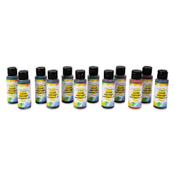 Chroma Liquid Washable Watercolor Paints and Set - Set of 12, Assorted, 2 oz
