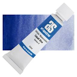 Art Spectrum Artists’ Watercolor Tube - Cobalt Blue, 10 ml tube and swatch