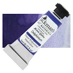 Jackman's Finest Professional Watercolour - Delphinium, 5 ml Tube and Swatch
