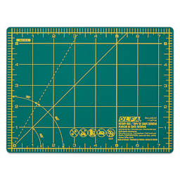 Olfa Self-Healing Rotary Cutting Mat - Green, 6" x 8", front