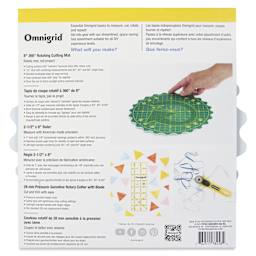 Omnigrid 360° Rotating Mat Tool Set - back of packaging
