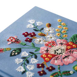 Rifle Paper Co. Gracie Embroidered Sketchbook - 8-1/4" x 10-1/4", 108 Pages, close-up