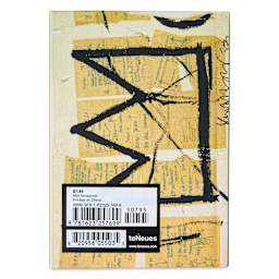 Basquiat Mini Notebook - Crown, 3-1/2" x 5", back of notebook