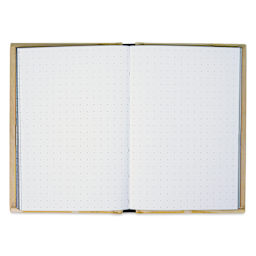 Basquiat Mini Notebook - Crown, 3-1/2" x 5", open notebook