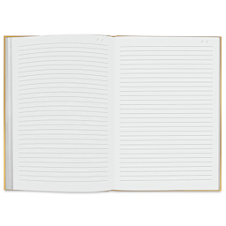 Caran d’Ache Colormat-X Notebook - Yellow, 6" x 8-1/2", open