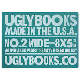 Uglybooks Perfect Bound Notebook - NO.2 Lemon Shock, 5-3/4" x 8", 135 gsm, Pkg of 3, front of package