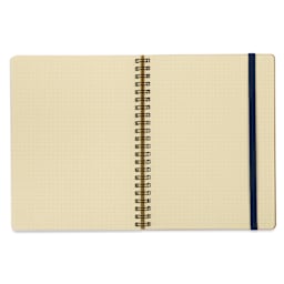Delfonics Rollbahn Classic Spiral Notebook - Red, A5, open