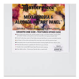 Masterpiece Mixed Media and Alcohol Ink Art Panel - 10" x 10"