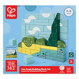 Hape x The Met Van Gogh Building Block Set, front of packaging