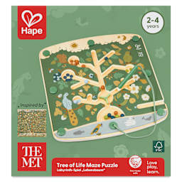 Hape x The Met Tree of Life Magnetic Maze Puzzle, front of packaging