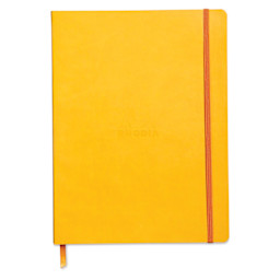 Rhodia Rhodiarama Softcover Notebook - 7-1/2" x 9-7/8", Yellow, Dot Grid