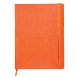 Rhodia Rhodiarama Softcover Notebook - 7-1/2" x 9-7/8", Tangerine, Lined