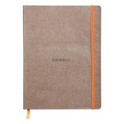 Rhodia Rhodiarama Softcover Notebook - 7-1/2" x 9-7/8", Taupe, Dot Grid