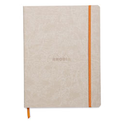 Rhodia Rhodiarama Softcover Notebook - 7-1/2" x 9-7/8", Beige, Lined