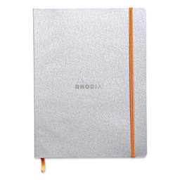 Rhodia Rhodiarama Softcover Notebook - 7-1/2" x 9-7/8", Silver, Lined
