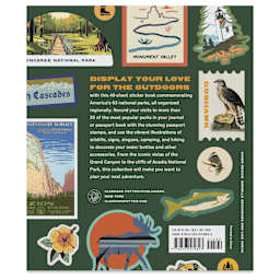 National Parks Stickerology Book, back cover