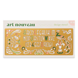 Another Studio Brass Stencil - Nouveau, front of packaging