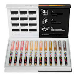 Karin Pigment Decobrush Markers - Nude Colors, Set of 12 (open box with markers)