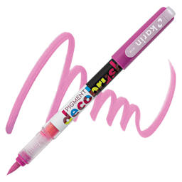 Karin Pigment Decobrush Marker - Red Lilac marker and swatch