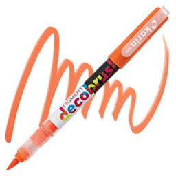 Karin Pigment Decobrush Marker - Mango marker and swatch